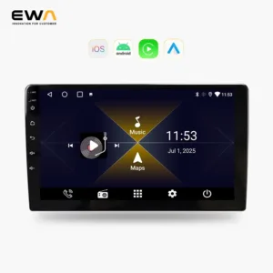 9/10 Inch Universal Android Car Player Head Unit with Wireless CarPlay & Android Auto, BT, WiFi, FM/AM, DSP