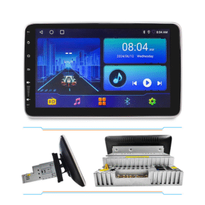 1DIN Dashboard‑Mount 10.1" Adjustable Screen Android Car Radio 7388 IC CarPlay Android Auto 2‑USB Port