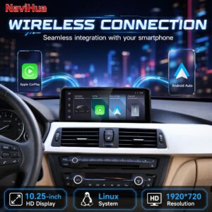 EWA 10.25inch New Arrival Car Radio GPS Navigation System Wireless Carplay for Player Android Auto 1 Year for BMW 3 Series F30