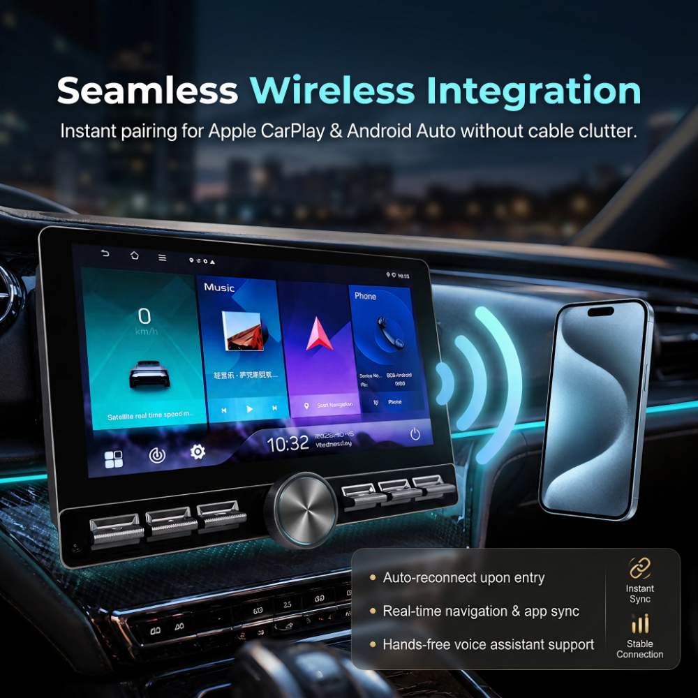 10.1-Inch QLED Android Car Stereo Head Unit