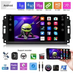 Custom Fit 2Din Android Radio for Jeep Commander 08-11, Octa Core GPS Navi Car Stereo Support Wireless CarPlay, Backup Camera Input